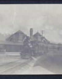 Blair County, Bellwood, Pa., Railroad Station and Train 