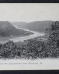 Luzerne County, Nanticoke, Pa., View down the Susquehanna River