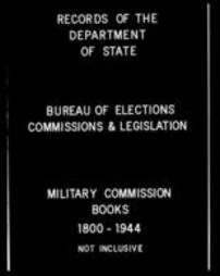 Military Commission Books (Roll 0881)