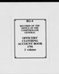 Officers' Clothing Account Book (Roll 5146)
