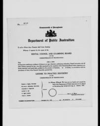 Department of Education_Dental Council_Record Of Dental Licenses_Image00524