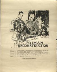 WW 1-Liberty Loan (Victory) "Human Reconstruction", additional text on poster, Victory Liberty Loan Committee