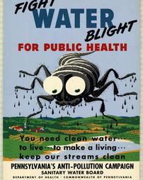 Pennsylvania Sanitary Water Board, "Fight Water Blight For Public Health"