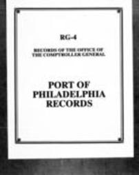 Port of Philadelphia Records: Registers of Tonnage Duties (Roll 4421)