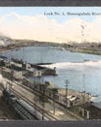 Allegheny County, Pittsburgh, Pa., River Views: Lock No. 1, Monongahela River