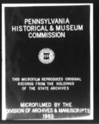 Pennsylvania Historical Commission Minutes (Roll 380)