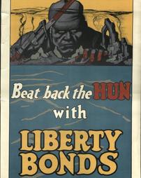WW 1-Liberty Loan (4th) "Beat back the Hun with Liberty Bonds", No. 3-B