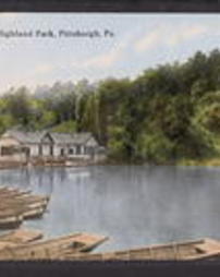 Allegheny County, Pittsburgh, Pa., Parks, City: Highland Park and Zoo: Carnegie Lake, Highland Park