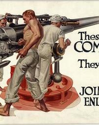 "These Men Have Come Across, Join Them, Enlist in the Navy"