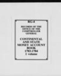 Continental and State Money Account Book (Roll 5146, Part 2)