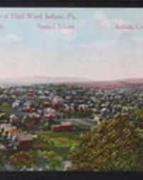 Indiana County, Indiana, Pa., Bird's Eye View of Third Ward, Methodist Church, Normal School, and Indiana County Home