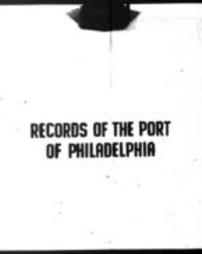 Wardens of the Port of Philadelphia Letter Books (Roll 860)