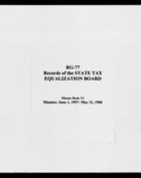 State Tax Equalization Board, Minute Books (Roll 6706, Part 2)