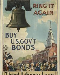 WW 1-Liberty Loan (3rd) "Ring it again, Buy U.S. Gov't Bonds, Third Liberty Loan", No. 8-A